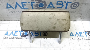 Rear center headrest VW Passat b8 16-19 USA beige leather with brown piping, dry-cleanable