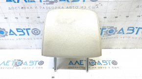 Rear left headrest for VW Passat b7 12-15 USA, beige leather with black stitching