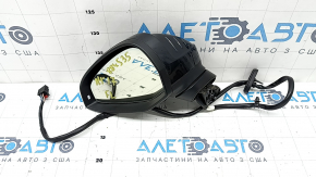 Left side mirror assembly for Audi A4 B9 17-19, 14 pins, turn signal, auto-dimming, auto-folding, memory, graphite, seal is dry