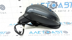 Left side mirror assembly for Audi A4 B9 17-19, 14 pins, turn signal, auto-dimming, auto-folding, memory, graphite, seal is dry