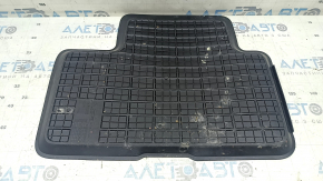 Rear left interior mat for Volvo XC40 19-25, black rubber, for cleaning