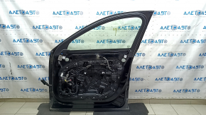 Volvo XC60 18-25 front right door assembly, black, 717, scratches, dents