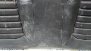 Ford Fusion mk5 13-16 rear seat cushion, black fabric, white stitching, dry-cleanable