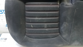 Ford Fusion mk5 13-16 rear seat cushion, black fabric, white stitching, dry-cleanable