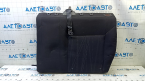 Left rear seat backrest, Ford Focus mk3 15-18, black fabric, with belt, wrinkled