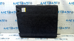 Left rear seat backrest, Ford Focus mk3 15-18, black fabric, with belt, wrinkled