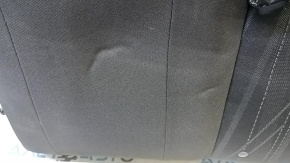 Left rear seat backrest, Ford Focus mk3 15-18, black fabric, with belt, wrinkled