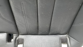 Rear seat cushion for Audi A4 B9 17-19, black leather, wrinkled, dry cleanable
