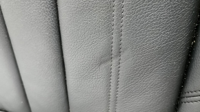 Rear seat cushion for Audi A4 B9 17-19, black leather, wrinkled, dry cleanable