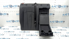 Right rear seat backrest for Audi A4 B9 17-19 with seat belt, black leather, dents