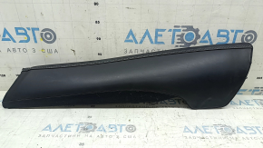 Left side bolster for the 2nd row of seats, Volvo XC60 18-25, black Nappa leather, dents, broken fastener