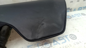 Left side bolster for the 2nd row of seats, Volvo XC60 18-25, black Nappa leather, dents, broken fastener