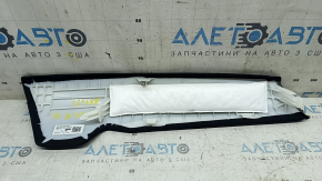 Left side bolster for the 2nd row of seats, Volvo XC60 18-25, black Nappa leather, dents, broken fastener