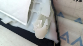 Left side bolster for the 2nd row of seats, Volvo XC60 18-25, black Nappa leather, dents, broken fastener