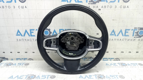 Volvo XC60 18-25 black leather steering wheel with heating, type 1, scratches, abrasions, bumps, cracks