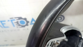 Volvo XC60 18-25 black leather steering wheel with heating, type 1, scratches, abrasions, bumps, cracks