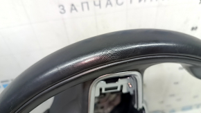 Volvo XC60 18-25 black leather steering wheel with heating, type 1, scratches, abrasions, bumps, cracks