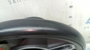 Volvo XC60 18-25 black leather steering wheel with heating, type 1, scratches, abrasions, bumps, cracks