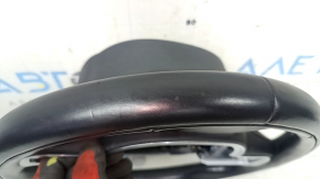 Volvo XC60 18-25 black leather steering wheel with heating, type 1, scratches, abrasions, bumps, cracks