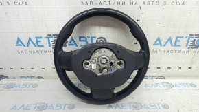 Volvo XC60 18-25 black leather steering wheel with heating, type 1, scratches, abrasions, bumps, cracks