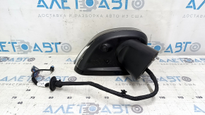 Right side mirror assembly for Volvo XC60 18-25, 15+5 pins, camera, turn signal, auto-dimming, heated, BSM, black, bumpers, sand