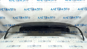 Volvo XC60 22-25 rear bumper lower lip trim, gloss black, scratches, crack in mount