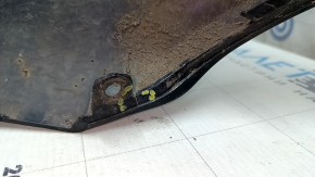 Volvo XC60 22-25 rear bumper lower lip trim, gloss black, scratches, crack in mount