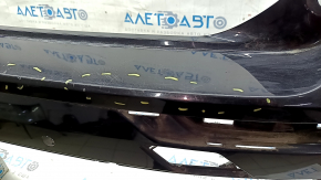 Rear bumper, bare, Volvo XC60 20-21, for parking sensors, BSM and park assist, black, scratches, bumps, broken mount