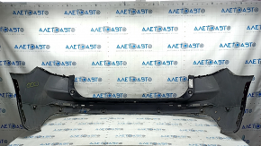 Rear bumper, bare, Volvo XC60 20-21, for parking sensors, BSM and park assist, black, scratches, bumps, broken mount
