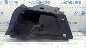 Left arch trim for Volvo XC60 18-25, black, with cigarette lighter and mesh, scratches