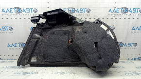Left arch trim for Volvo XC60 18-25, black, with cigarette lighter and mesh, scratches
