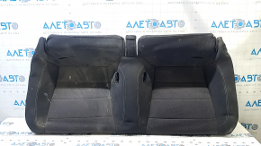 Ford Mustang mk6 18-23 coupe rear seat cushion, black fabric, wrinkled, needs cleaning