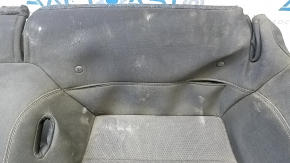 Ford Mustang mk6 18-23 coupe rear seat cushion, black fabric, wrinkled, needs cleaning