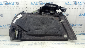 Right arch trim for Volvo XC60 18-25, black, for electric seats, with rubber, scratches