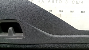 Right arch trim for Volvo XC60 18-25, black, for electric seats, with rubber, scratches