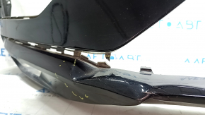 Bare front bumper for Volvo XC60 18-21 with park assist and headlight washers, graphite, without plugs, dents, scratches, sand