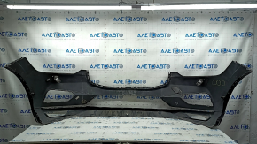 Bare front bumper for Volvo XC60 18-21 with park assist and headlight washers, graphite, without plugs, dents, scratches, sand