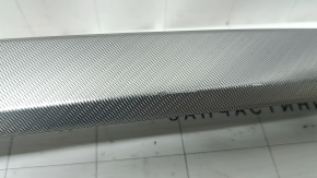 Set of interior trims for Audi A4 B9 17-19, silver aluminum, scratches