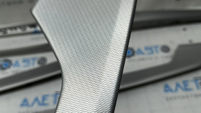 Set of interior trims for Audi A4 B9 17-19, silver aluminum, scratches