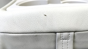 Right rear seat back for Hyundai Sonata 15-17, black leather, perforated, with armrest, tears