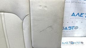 Right rear seat back for Hyundai Sonata 15-17, black leather, perforated, with armrest, tears