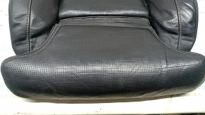 Volvo XC60 18-25 driver's seat cushion upholstery, black Nappa leather with perforation with knee support, cracked