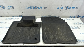 Set of floor mats for Volvo XC60 18-25, black rubber, ready for cleaning