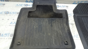 Set of floor mats for Volvo XC60 18-25, black rubber, ready for cleaning