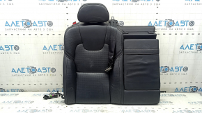 Rear row of seats, upper part, right, Volvo XC60 22-25, black Nappa leather, with headrest, dent, scratches on the back