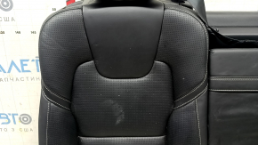 Rear row of seats, upper part, right, Volvo XC60 22-25, black Nappa leather, with headrest, dent, scratches on the back