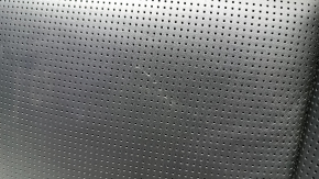 Rear row of seats, upper left, Volvo XC60 18-25, black Nappa leather, with headrest, heated, perforated, scratch, needs cleaning, dent
