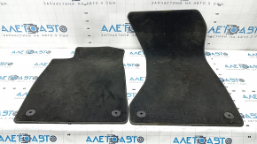 Set of floor mats for Audi A4 B9 17-19, black, dry-cleanable