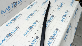 Right threshold molding for Audi A4 B9 17-19 S-Line, 195 cm, graphite, deep scratches, bent