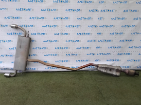 Rear muffler with barrel Ford Edge 15-21 2.0T FWD with catalytic converter, dented